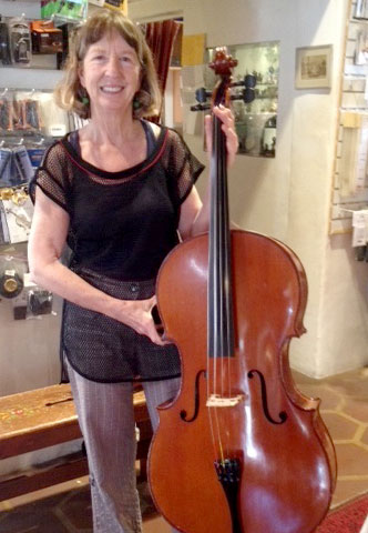 Elizabeth Morrison with cello
