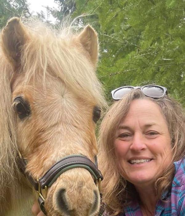 Terri Jennings with her pony