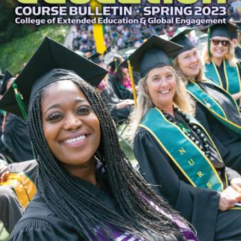 Cover of spring 2023 Extended Education bulletin