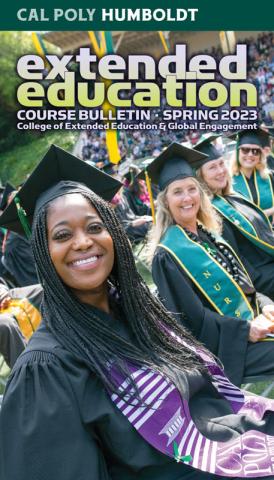 Cover of spring 2023 Extended Education bulletin