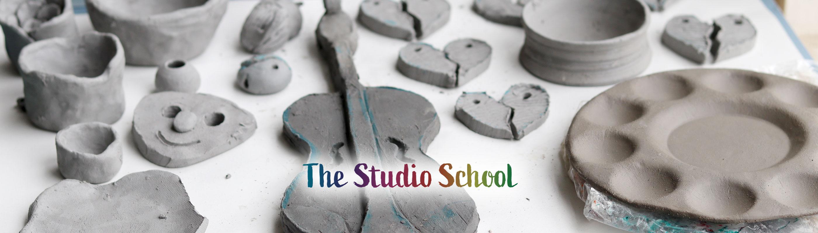The Studio School - Clay sculptures drying on a table